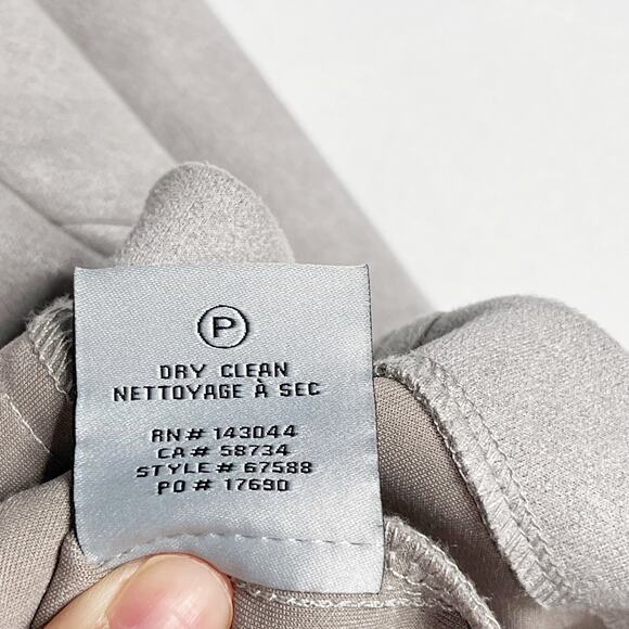 Bagatelle Collection Womens Medium M Gray Faux Suede Moto Jacket Asymmetrical - Picture 12 of 14